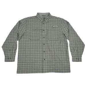 Habit Shirt Mens XL Sharkskin Plaid Harbor Bay River Fishing Outdoors Vented NEW